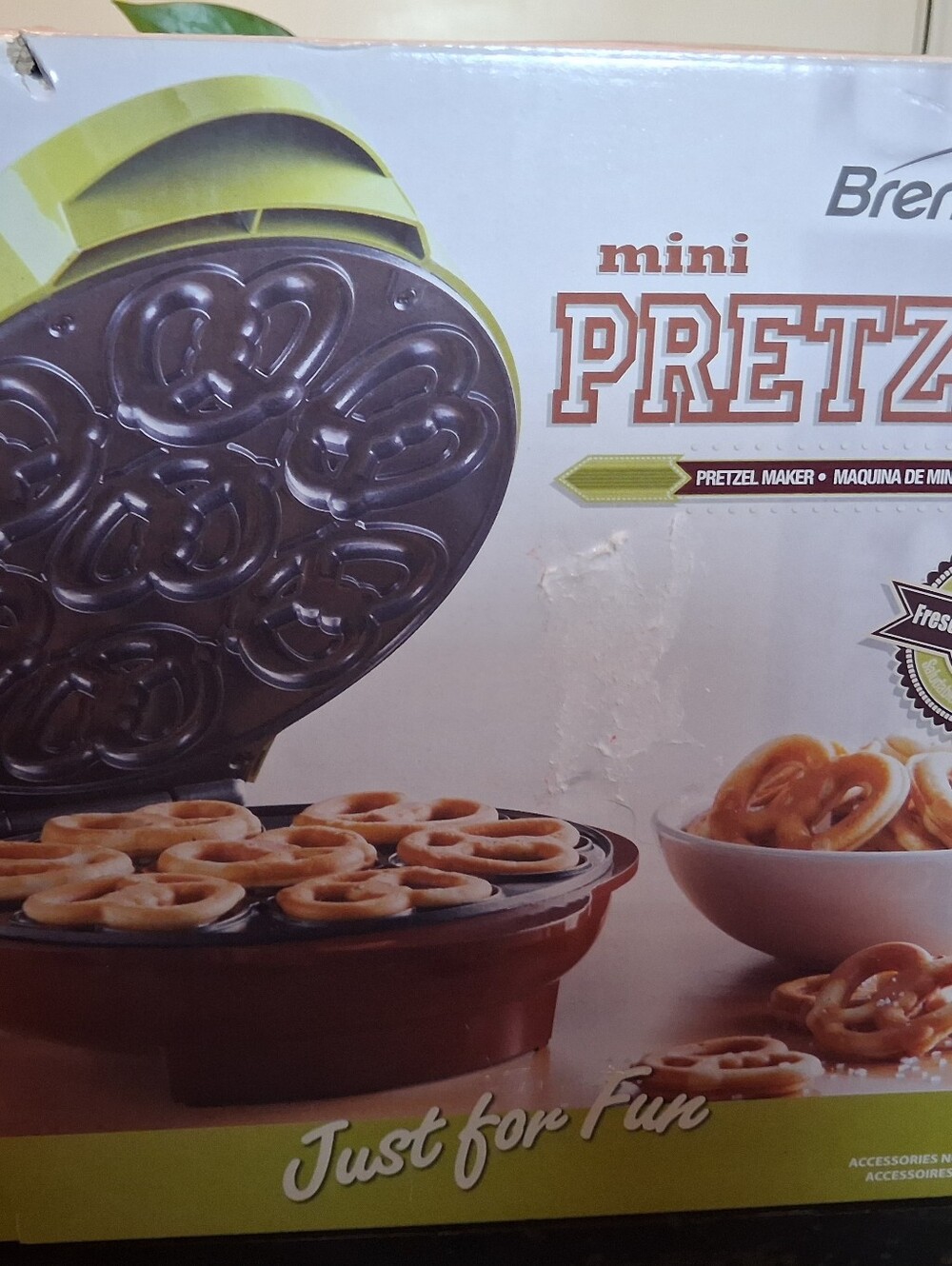 Mini Pretzel Maker - Lime Green and Black